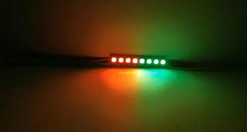 Vista 5 de 10PCS 8 RGB LED Stick 8 X WS2812B 5050 RGB LED con controladores integrados para Arduino Raspberry Pi DC4-7V