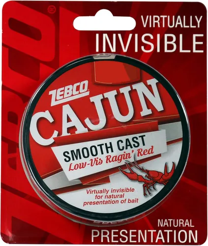 Vista 9 de Zebco Cajun Line Smooth Cast Fishing Line, Low Vis Ragin' Red