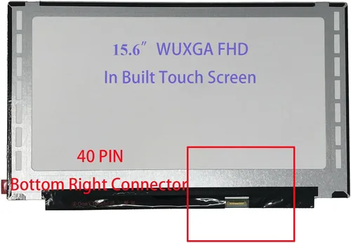 Vista 2 de 5D10W69930 5D10W69931 5D11B38235 Reemplazo Portátil FHD 40 pin LCD Pantalla táctil digitalizador Panel para Lenovo Ideapad 5 15ARE05 15IIL05