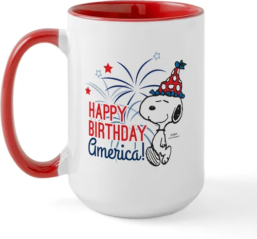 Vista 148 de CafePress SNOOPY Joe Cool - Taza de café de cerámica (15.0 fl oz)