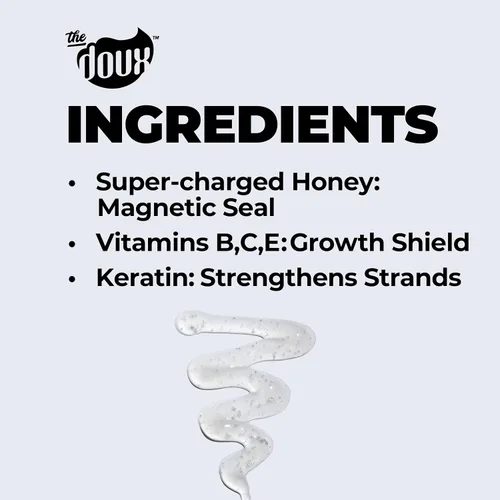Vista 3 de The Doux Get Honey Hair & Scalp Serum para cabello rizado y natural, tratamiento antipicazón con miel, aceite ligero para el cuero cabelludo seco