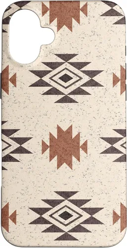 Vista 23 de Funda rústica para iPhone 17 con patrón azteca estilo bohemio occidental