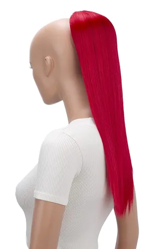 Vista 21 de CAISHA Extensión de cola de caballo de 22" con cordón voluminoso Straigtht negro-marrón PH503