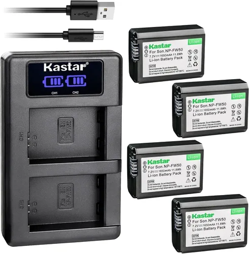 Vista 8 de Kastar Cargador de batería USB LKD2 compatible con cámara Pixii A1571, cámara Pixii A2572, cámara digital sin espejo lunar Hasselblad
