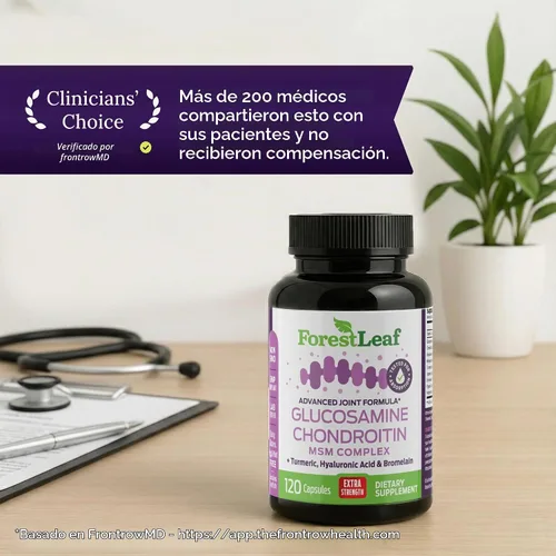 Vista 5 de ForestLeaf Glucosamina Condroitina MSM Complejo Suplemento Articular - 1200mg - 120 Cápsulas