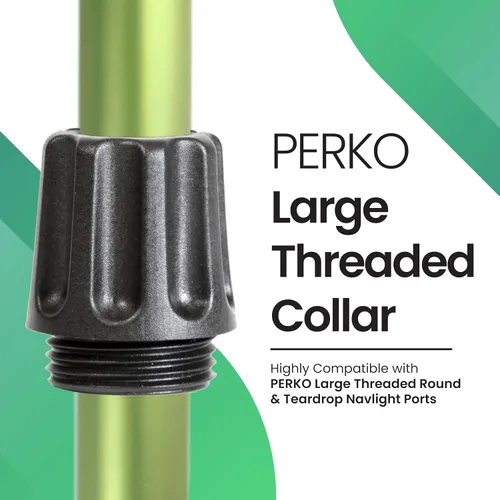 Vista 2 de YOLOtek Propiedad de Veteranos - PERKO - Base Roscada Luces de Navegación Seguras para Barco para Popa o Proa - Accesorios de Barco (Collar)