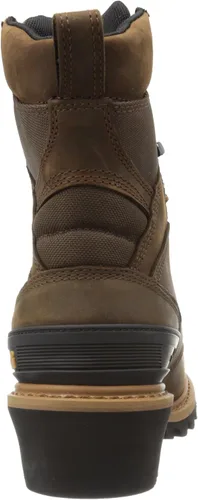 Vista 3 de Carhartt Botas de leñador de cuero compuesto impermeable de 8 pulgadas para hombre CML8369 Marrón