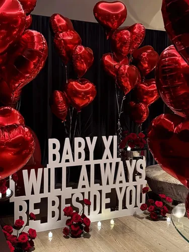 Vista 4 de Globo de corazón rojo de 18 pulgadas, 20 globos en forma de corazón, globos de aluminio para decoración de bodas, fiestas, cumpleaños 18" Red
