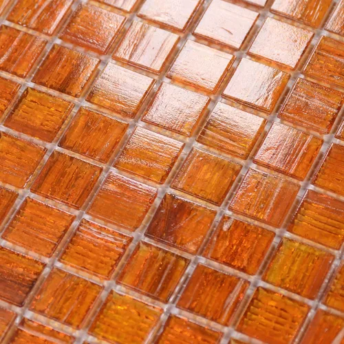 Vista 10 de Azulejo de mosaico de vidrio azul azul celeste de 11.5 pies cuadrados