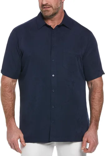 Vista 9 de Cubavera Camisa de manga corta con botones y un bolsillo para hombre Botones Allure/Marrón