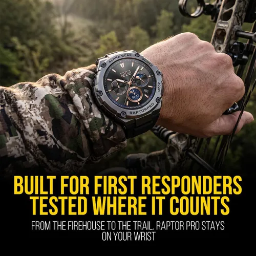 Vista 6 de Reloj inteligente ALPHAGEAR Raptor PRO para iPhone y Android, resistente, reloj inteligente (contestar/hacer llamadas), rastreador de bienestar