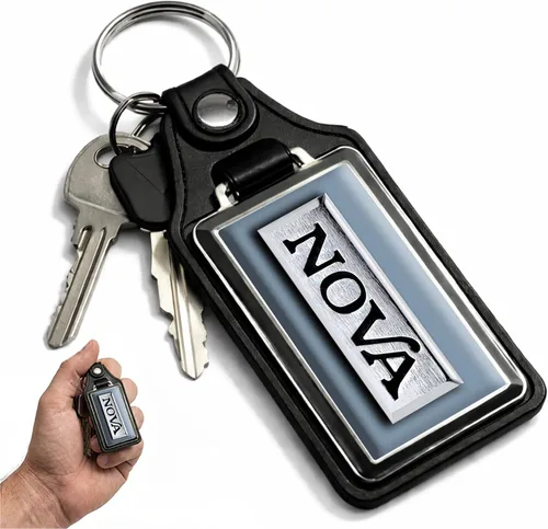 Vista 16 de Brotherhood Car Key Chain for Nova - Classic Models Keychain for Men and Blanco antiguo - Personalizado 1975