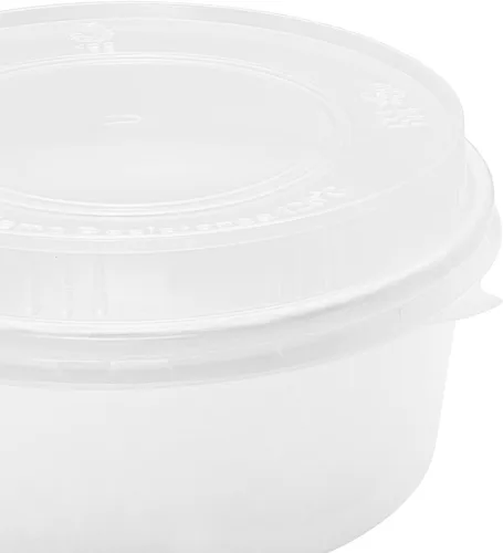 Vista 6 de Karat Tapa de domo PP para cubo corto de papel de 32 oz - 360 ct