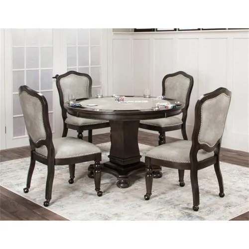 Vista 2 de Sunset Trading Vegas - Juego de mesa de comedor/póker, gris envejecido