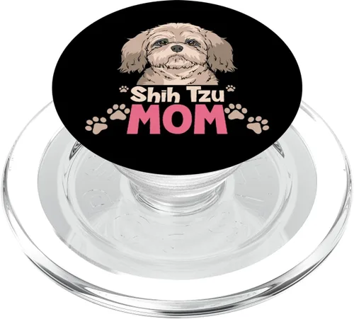 Vista 7 de Shih Tzu Mom Gift PopSockets Grip and Stand for Phones and Tablets