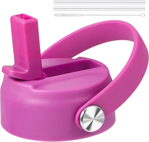 Vista 12 de Tapa de popote para boca ancha Hydro Flask, tapas con popote para Hydroflask de boca ancha de 12, 16, 18, 20, 32, 40 onzas, tapa de repuesto