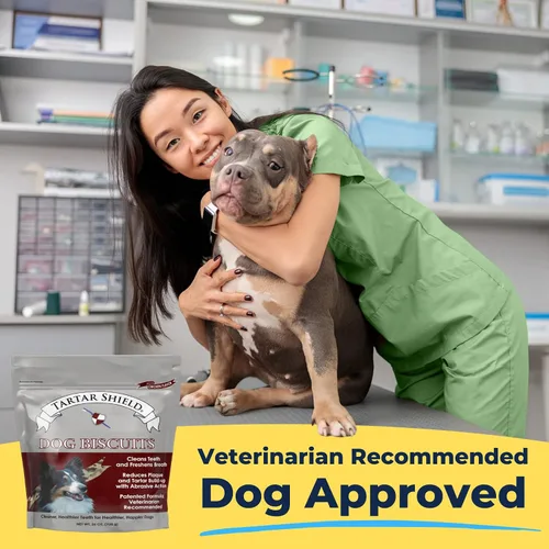 Vista 4 de Tartar Shield® Galletas dentales para perros Golosinas diarias seguras Galletas limpian dientes y encías, aliento fresco, apoyo natural
