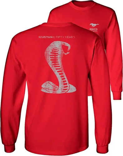 Vista 4 de Mustang 50 Years Ford 50 Gray Snake Camiseta de manga larga F & B