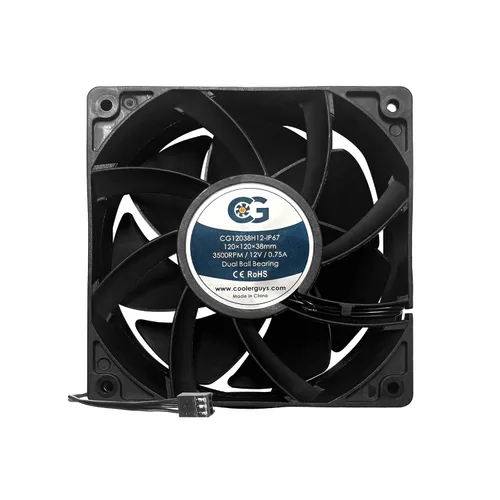 Vista 8 de Coolerguys Ventilador IP67 impermeable 12vDC (alta velocidad, 0.984x0.394 in)