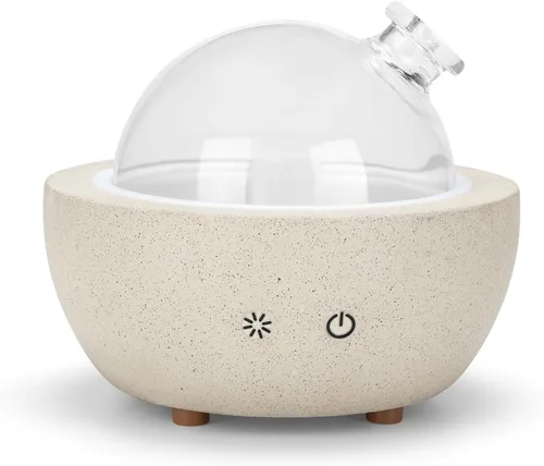 Vista 8 de Difusor de aromaterapia de aceite esencial para el hogar dormitorio habitación grande piedra de vidrio ultrasónico aroma aroma niebla difusor