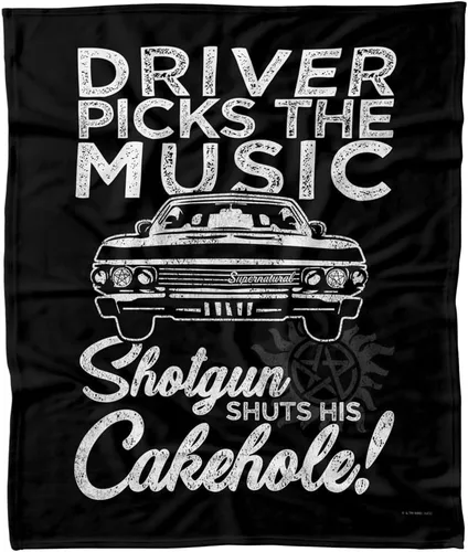Vista 8 de LOGOVISION Supernatural Driver Picks Music - Manta polar de 36 x 58 pulgadas