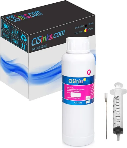 Vista 10 de Botella de tinta de repuesto negra de 16.9 fl oz compatible con PGI-280 / CLI-281 XL PIXMA TS9120 TS8120 TS8220 TS9520 TR8520 TR7520 TS6120 + kit