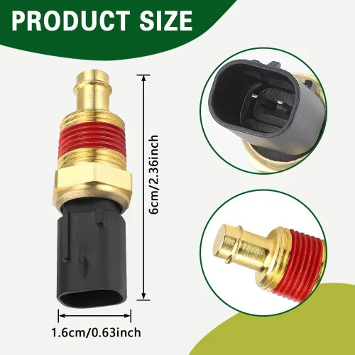 Vista 2 de Sensor de temperatura del refrigerante del motor, sensor de temperatura para automóvil, accesorios de detección de temperatura del agua del motor