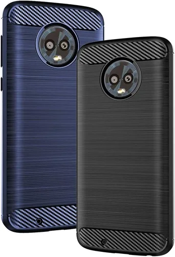 Vista 5 de Asuwish Funda compatible con Moto G6 y protector de pantalla de vidrio templado, accesorios de celda, fundas protectoras de silicona para Motorola