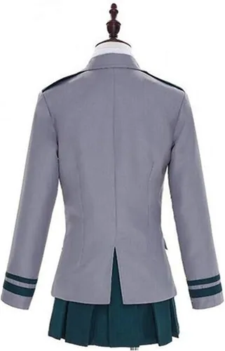 Vista 2 de XCJLW Disfraz de uniforme de escuela secundaria para mujer con corbata
