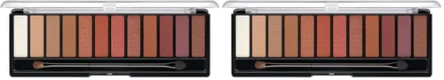 Vista 8 de Rimmel London Magnif'Eyes Paleta de sombras de ojos, 12 tonos, fórmula mezclable, versátil, 008, Electric Violet, 0.5 oz