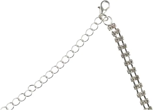 Vista 3 de Leadigol 3 pares de correas de brasier de diamantes de imitación, correa ajustable de diamantes de imitación invisible, correa de hombro
