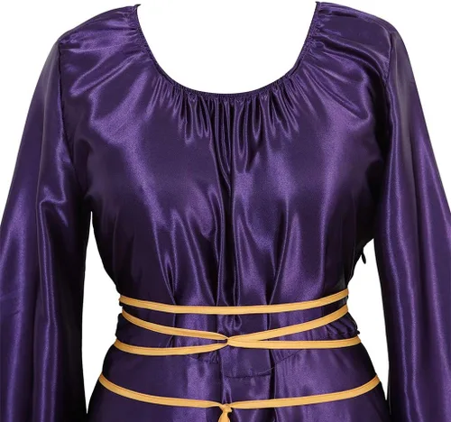 Vista 4 de Zhitunemi Disfraz renacentista para mujer, talla grande, medieval, disfraz de Halloween, vestido gótico