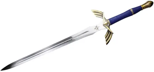 Vista 2 de Legend of Zelda Full Tang Master Sword Skyward edición limitada réplica de lujo. para colección y cosplay