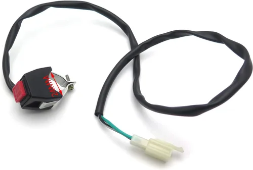 Vista 6 de SMT moto- universal Rojo 7/8" manubrio Engine Stop Buttom Kill Cortar Stop Switch botón utilizar en motocicletas ATVs Scooters Motos de nieve
