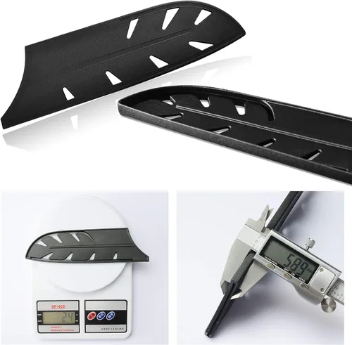 Vista 6 de XYJ 9 piezas de plástico cubiertas de cuchillo mangas protector de borde protector de hoja para cuchillo de chef de cocina