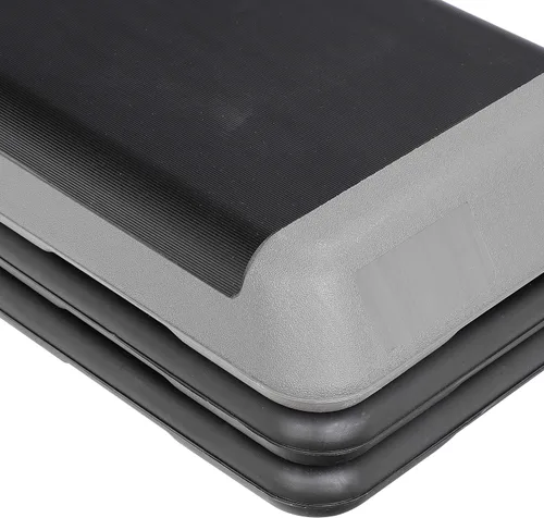Vista 4 de ZenStyle Banco aeróbico ajustable de 43 pulgadas con elevadores de 4/6/8 pulgadas, superficie antideslizante para cardio, entrenamiento de fuerza