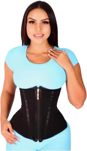 Vista 2 de Entrenador de cintura para mujer Corsé de cintura deportivo de reloj de arena Faja moldeadora de cuerpo.