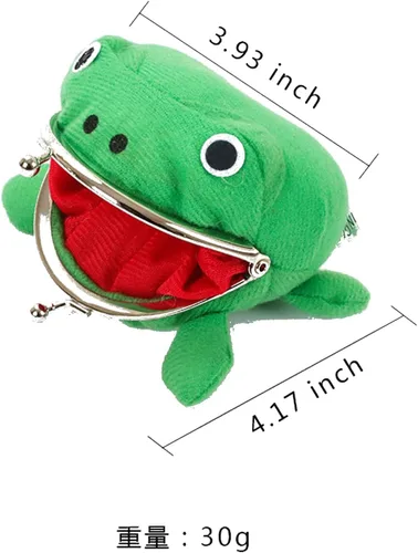 Vista 2 de COSTOYFUN Lindo Monedero de Rana Personaje de Anime Divertido Bolsa Pequeña de Dinero Bolsa de Monedas de Felpa Regalo