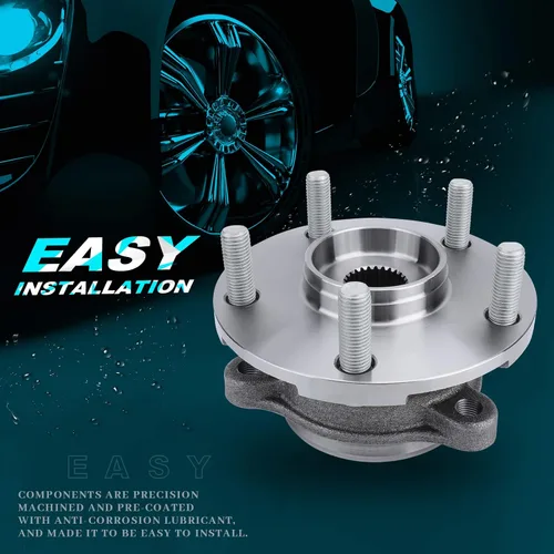 Vista 4 de IRONTEK Cojinete de rueda delantera Conjunto de cubo para Lexus HS250H/Scion TC 2011-2016/para Scion XB 2008-2015/para Toyota Prius V 2012-2017