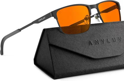 Vista 18 de ANYLUV Blue Light Glasses for Men/Women, Lightweight Blue Light Blocking Glasses, Anti-Eye Strain Computer Glasses for Gaming