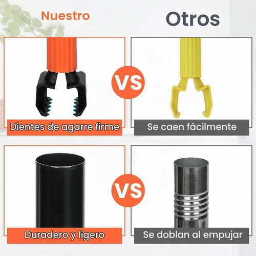 Vista 3 de Trapeador comercial, mopa industrial resistente de 58 pulgadas para limpieza de suelos, mopa húmeda de algodón con cuerda para el hogar, garaje