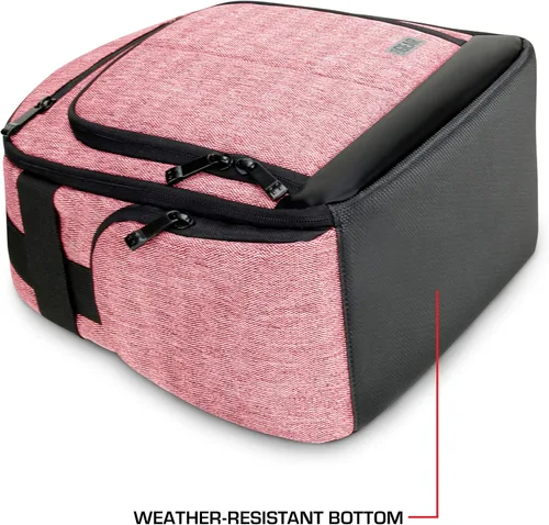 Vista 6 de USA GEAR Funda para auriculares VR mochila de realidad virtual con compartimentos interiores personalizables compatibles con Oculus Quest 2 VR
