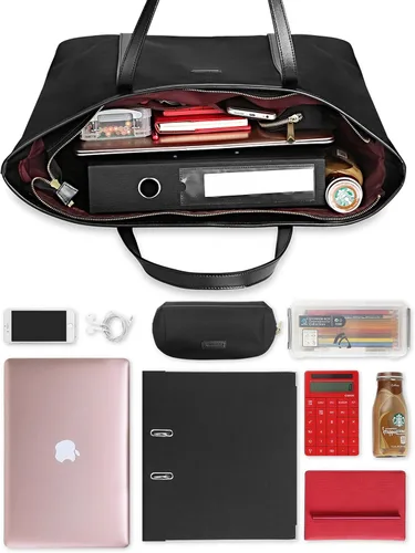 Vista 3 de Chiceco - Bolsa de viaje de mujer para laptop, extra grande, bolsa de mano