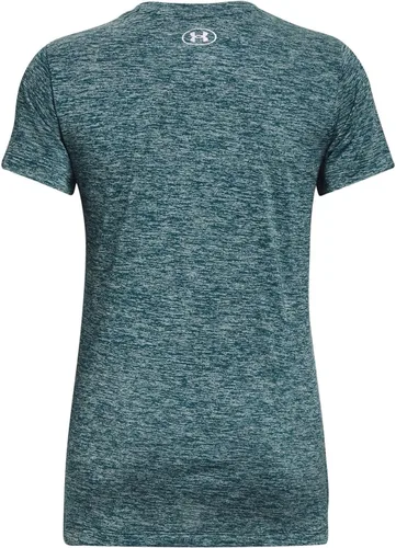 Vista 6 de Under Armour - Camiseta Tech Twist Lc Crestv para mujer, Turmalina Verde AzuladoÓpalo VerdeBlanco (716)
