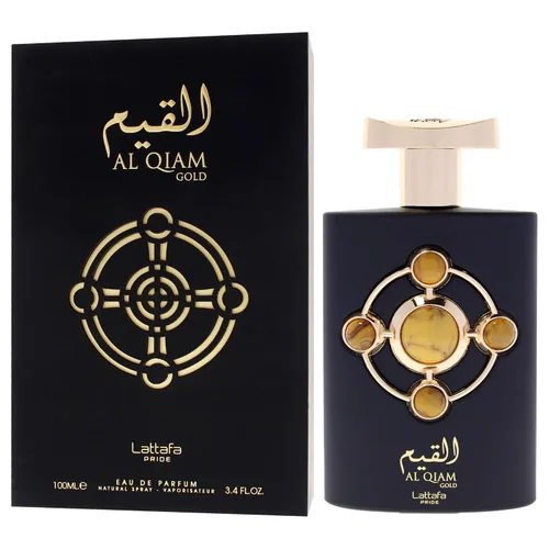 Vista 4 de Lattafa Perfumes Al Qiam Gold para Eau de Parfum en espray unisex, 3.4 onzas