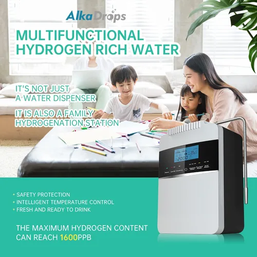 Vista 7 de Máquina purificadora de agua ionizador de agua ORP+500 a -800 PH 2.5-11.2 Ácido alcalino Agua El mejor sistema de filtración de agua alcalina