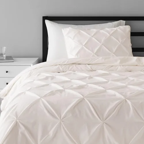 Vista 19 de Amazon Basics - Juego de ropa de cama con edredón de plumón sintético de dos piezas, suave y ligero, para todas las estaciones, con pliegues