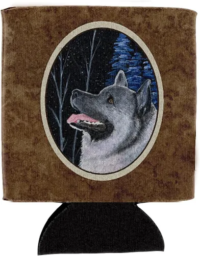 Vista 10 de Caroline's Treasures SS8447CC Starry Night English Bulldog - Enfriador para latas o botellas, lavable, funda plegable con aislamiento para bebidas