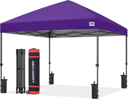 Vista 29 de ABCCANOPY Toldo desplegable – Tienda de campaña portátil para patio al aire libre resistente para patio trasero y terraza con 4 bolsas de arena Beige