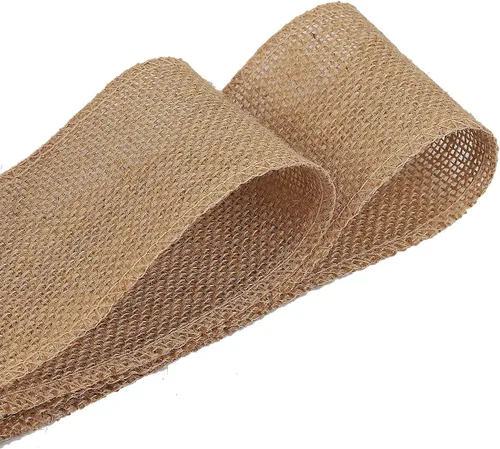 Vista 5 de AK Trading CO. Rollos de tela de yute natural de 2 pulgadas de ancho - 100 yardas